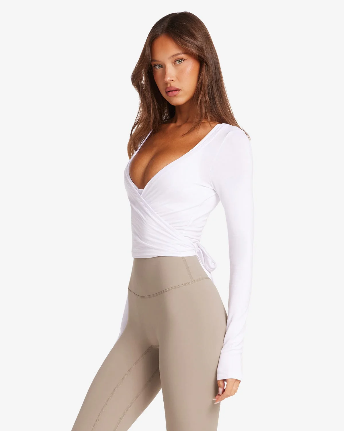 Ballet Wrap Top | White - Image 3