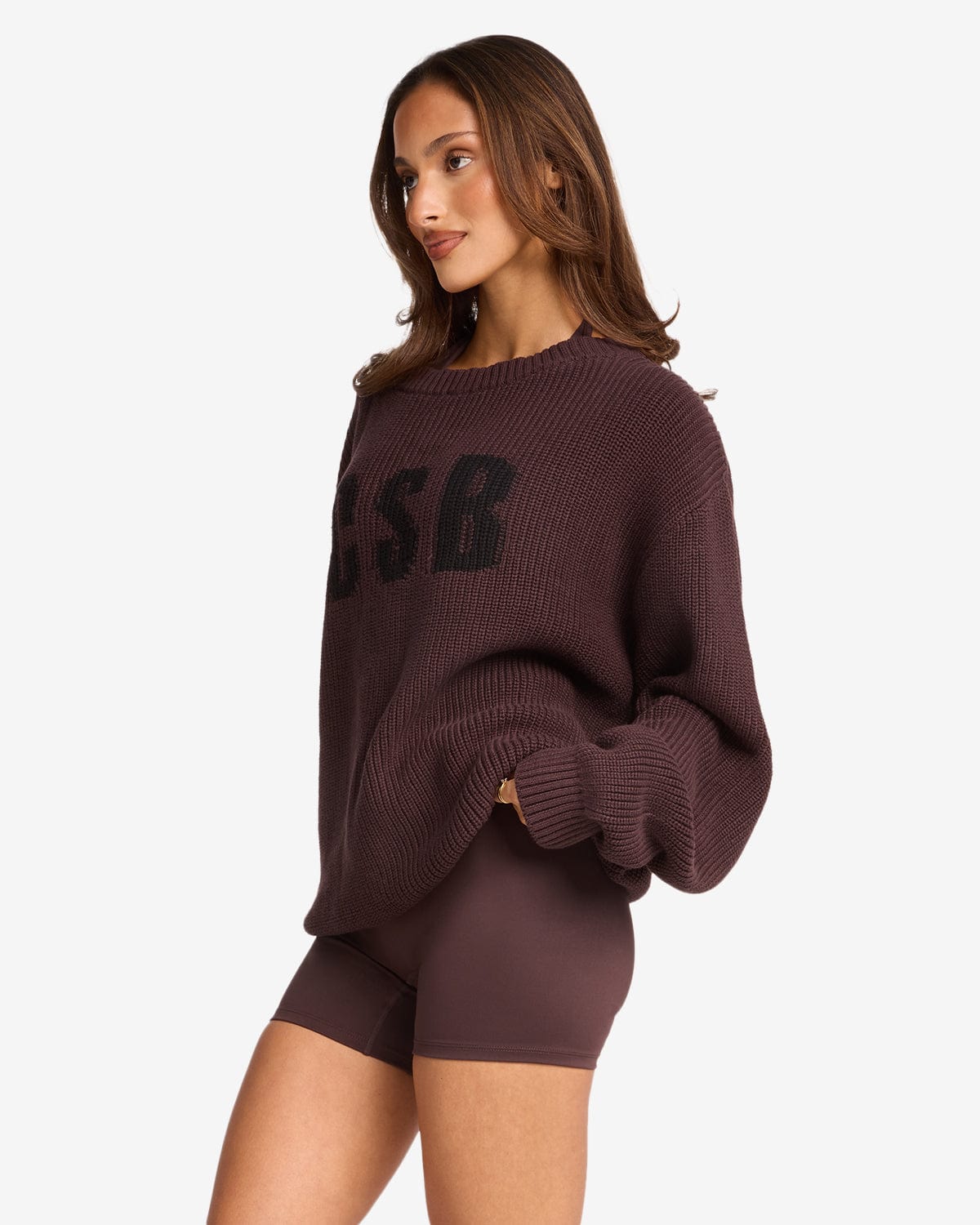 Off Shoulder Knit Sweater | Espresso - Image 12