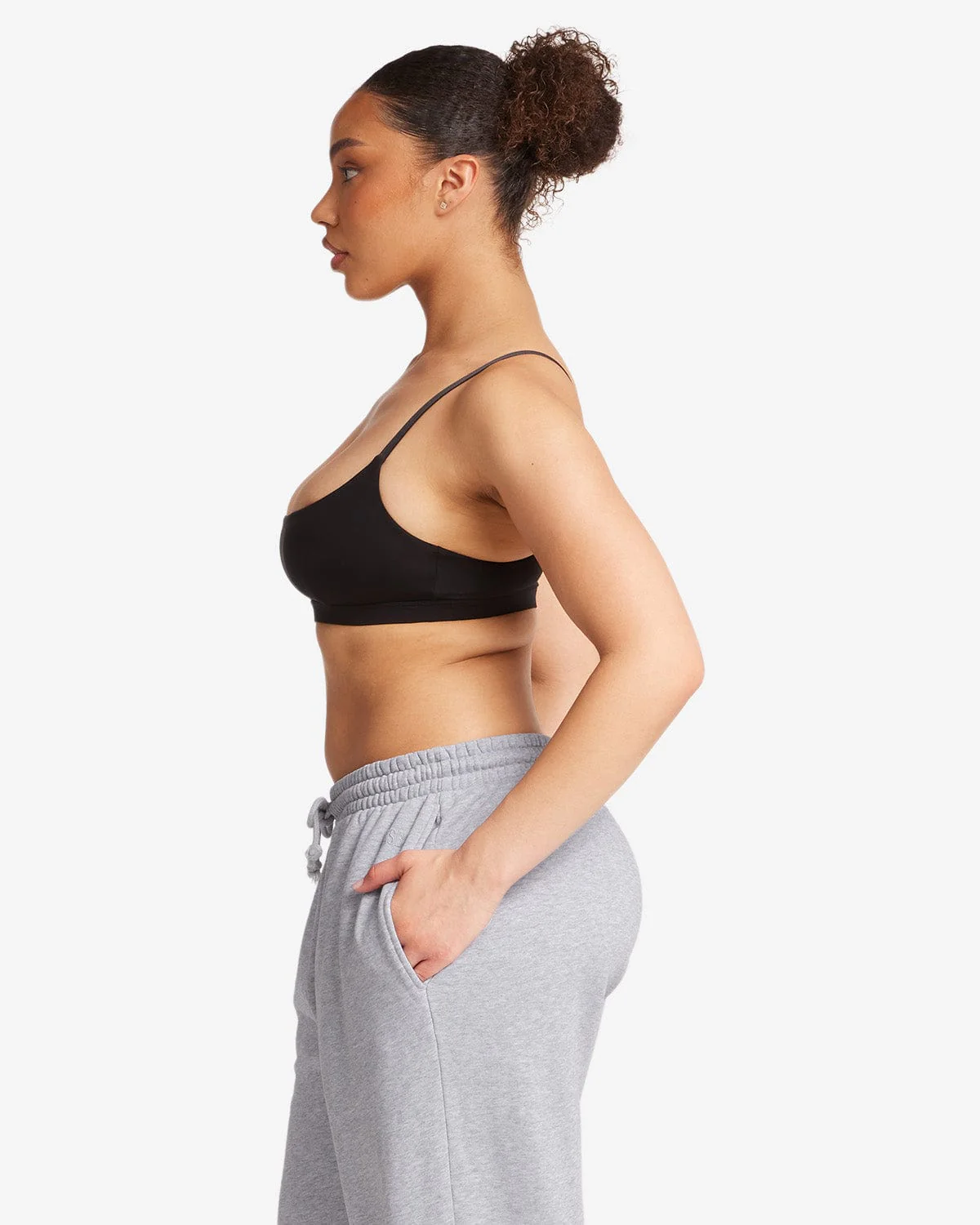 Scoop Neck Bralette | Black - Image 8